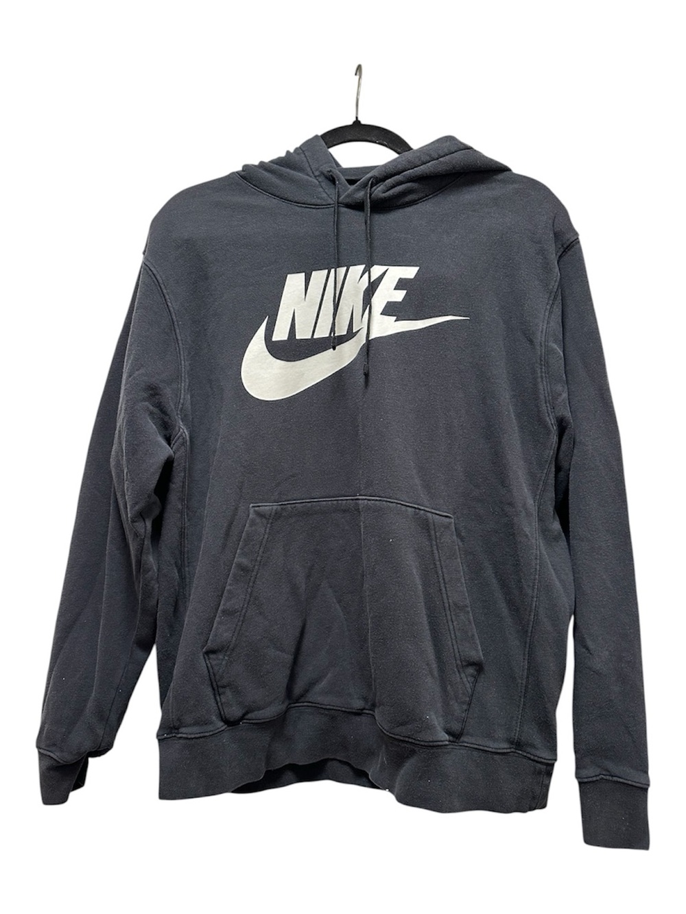 Nike Black Hoodie with White Swoosh Logo